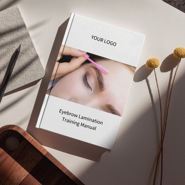 Downloadable eyebrow lamination training manual for courses